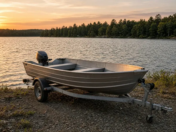 Aluminum fishing boat