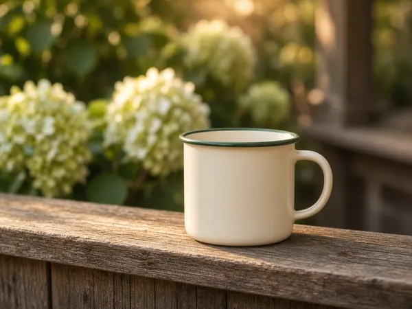 Enamel camp mug